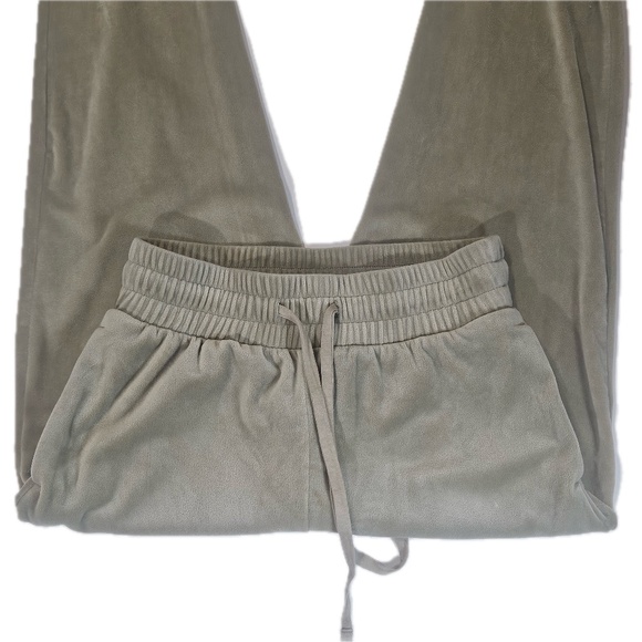 Express Velour Pants Womens Small Tan Soft Lounge Sweatpants Comfy Joggers - Picture 5 of 8